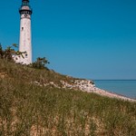 South Manitou Island & Lighthouse on Lake Michigan