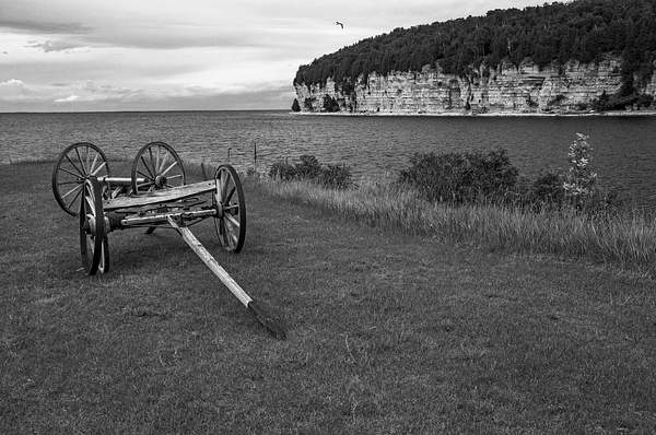 Fayette State Park & Historical Village in B&W by...