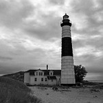 Big Sable Point Lighthouse in B&W
