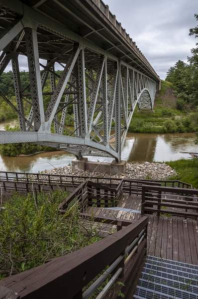 M-55 Bridge over the Pine River in Wellston, Michigan by...