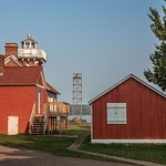 2015 Sand Point Lighthouse in Baraga, Michigan on Lake Superior