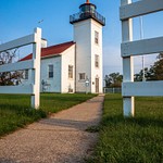 2015 Sand Point Lighthouse in Escanaba, Michigan in August