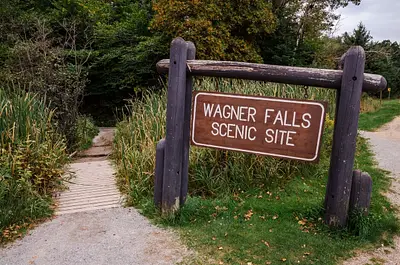 Wagner Falls south of Munising, Mi. in the Upper Peninsula of Michigan in Sept 2015