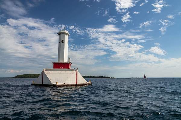 2015 Round Island Lighthouse & Passage Light in Lake...