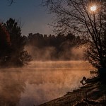 2015 Gitchegume Lake Sunrise & Sunset in October - Buckley, Michigan