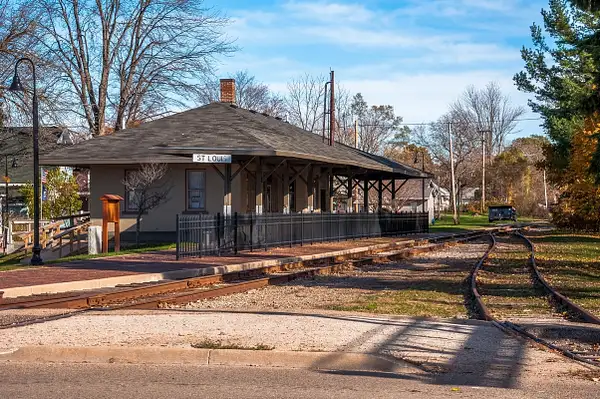 2015 St. Louis, Michigan Railroad Depot in early Nov. by...