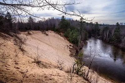 2015 Manistee River @ County Line Road south of Fife Lake, Michigan.
