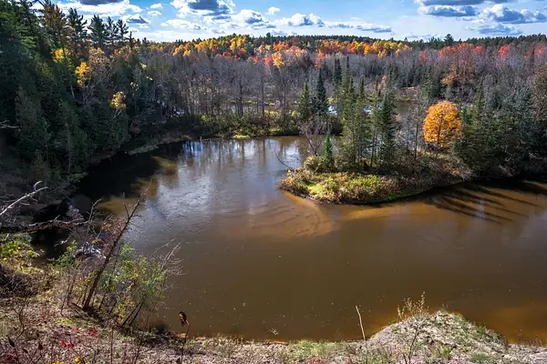 Fall Colors on The Manistee River by SDNowakowski