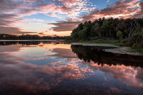Sunset Reflections on Bishop Lake by SDNowakowski