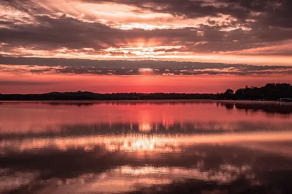 2016 Sunrise on Lake Cadillac by SDNowakowski