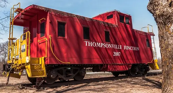 2016 Thompsonville Railroad Caboose in April by...