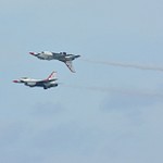 2017 United States Air Force Thunderbirds Flying over West Grande Traverse Bay in Traverse City, MI.