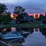 2017 Lake Gitchegumee sunset evenings around the lake in June