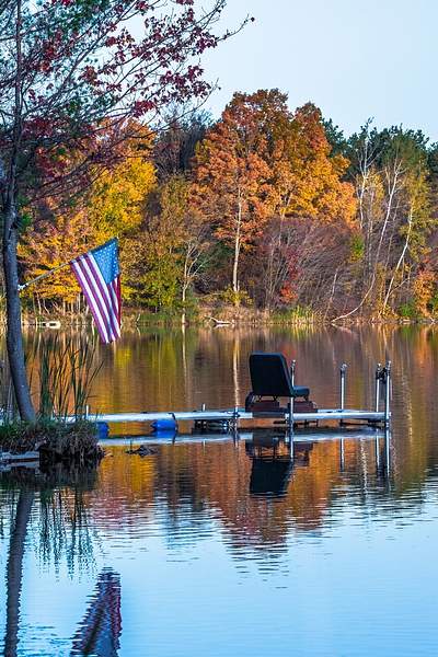 2017 Lake Gitchegumee Fall Colors in Buckley, Michigan...