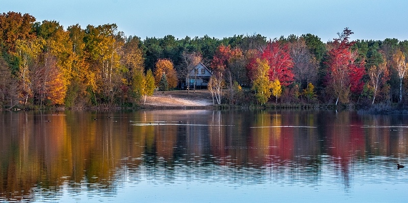 Fall Colors on Lake Gitchegumee