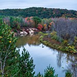 2017 Fall Color pictures from Eagle View & Baxter Bridge on the Manistee River in Northern Michi