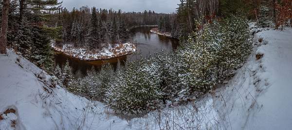 2017 Panoramic Photos of the Manistee River after a...