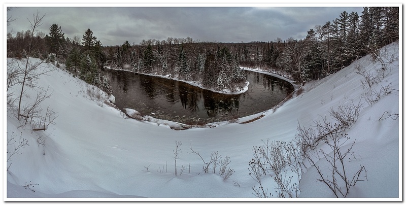 Manistee River @ County Line Winter