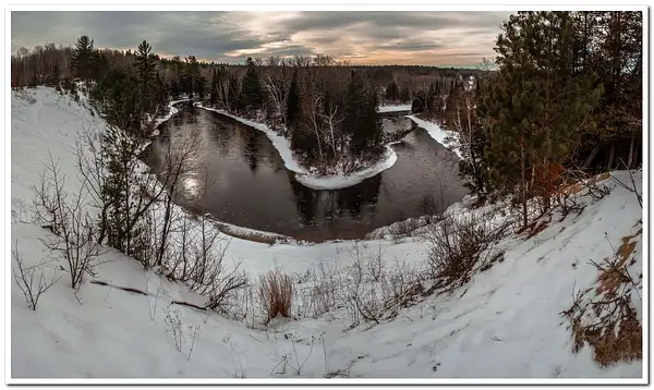 Manistee River @ County Line winter by SDNowakowski