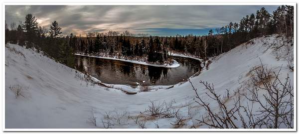 2018 Manistee River @ County Line winter Jan. by...