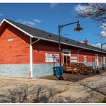 2017 Evart Railroad Depot now being used as City Hall in Evart, Michigan