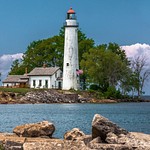 2018 Point Aux Barques Lighthouse on Lake Huron in the Thumb Area of Michigan