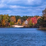 2018 Fall Colors around Lake Gitchegumee in Buckley, Michigan in October