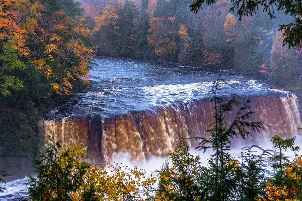 Fall Colors @  The Upper Tahquamenon Falls by...