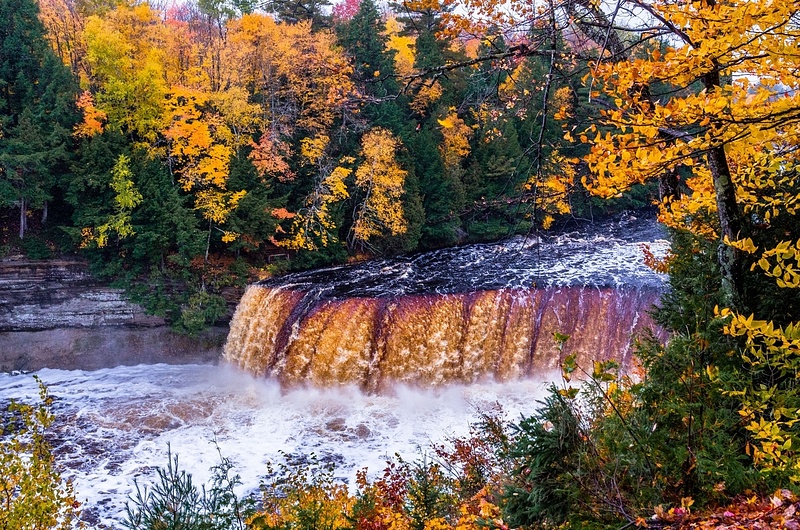 Fall Colors @  The Upper Tahquamenon Falls