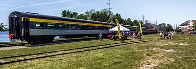2019 Steam Train Rides @ The Cadillac Car Show in Downtown Cadillac, Michigan in early June