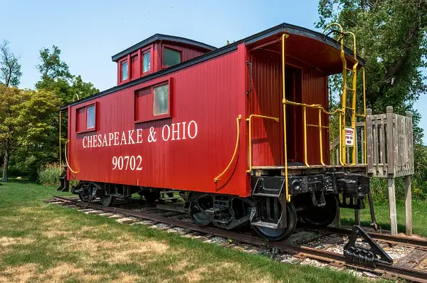 C & O Caboose #90702 Display in Whitehall, Michigan...