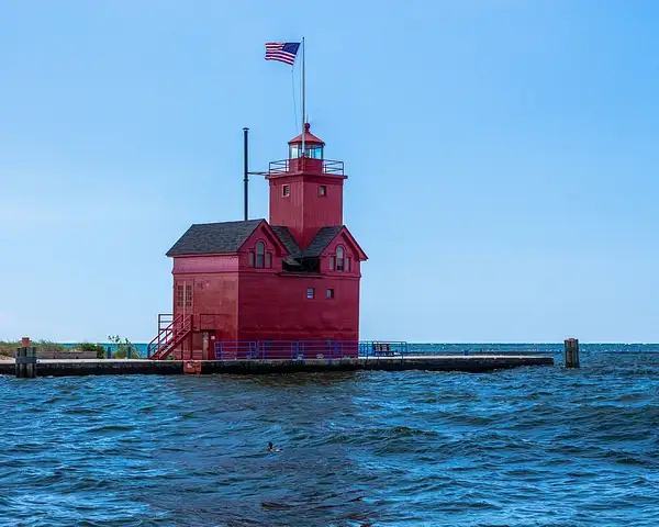 Holland Channel Lighthouse (Big Red) by SDNowakowski