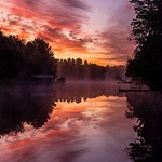 2019 Sunrise & Sunset Pics from Lake Gitchegumee in Buckley, Michigan