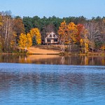 Fall Colors across Lake Gitchegumee