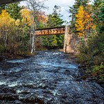2019 Fall Colors along Falls River in L'Anse, Michigan in October