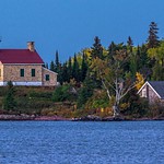 2019 Copper Harbor Lighthouse @ Sunset on the Tip of the Keweenaw Peninsula in October