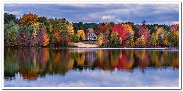 Fall Colors on Lake Gitchegumee by SDNowakowski