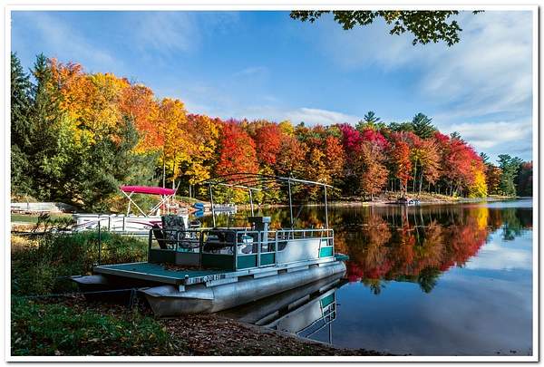 2020 Fall Colors on Dayhuff Lake by SDNowakowski