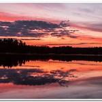 2021 Spring Sunrise & Sunset on Dayhuff Lake in Boon, Michigan