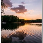 2021 June Sunset on Dayhuff Lake in Boon, Michigan