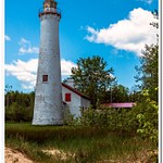 2020 Sturgeon Point Lighthouse on a calm summer day in June
