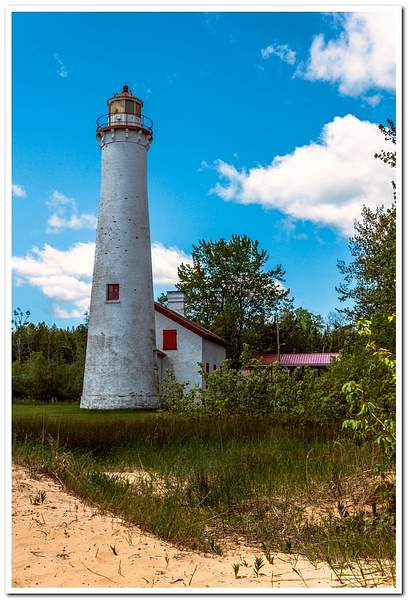 2020 Sturgeon Point Lighthouse on a calm summer day in...