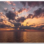 2021 Sunset on Lake Michigan at Peninsula Point Light in the Upper Peninsula of Michigan