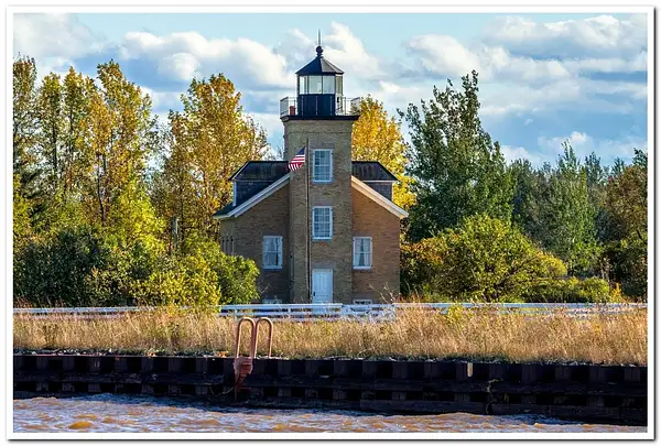 2021 Ontonagon Lighthouse in the Fall of 2021 by...