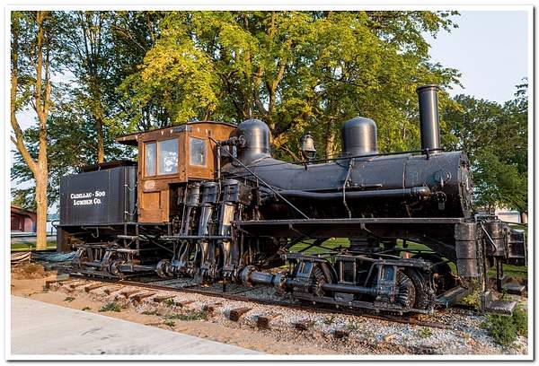 2021 Shay Steam Locomotive on display in the downtown...