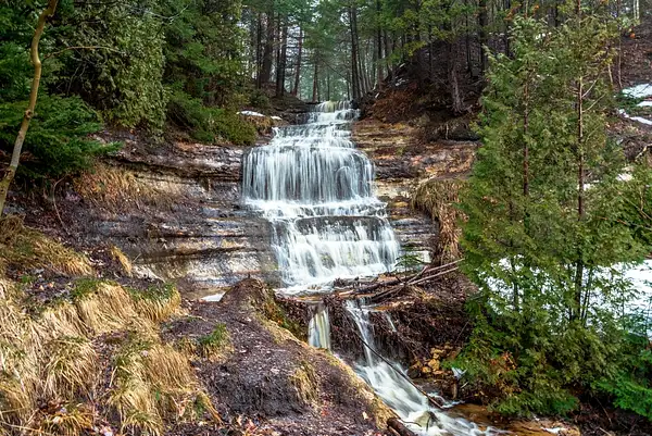 2022 Alger & Laughing Whitefish Falls in April by...