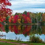 2023 Fall Colors @ lake Gitchegumee in Buckley, Michigan