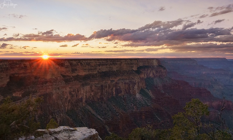 Sunflare Over the Canyon