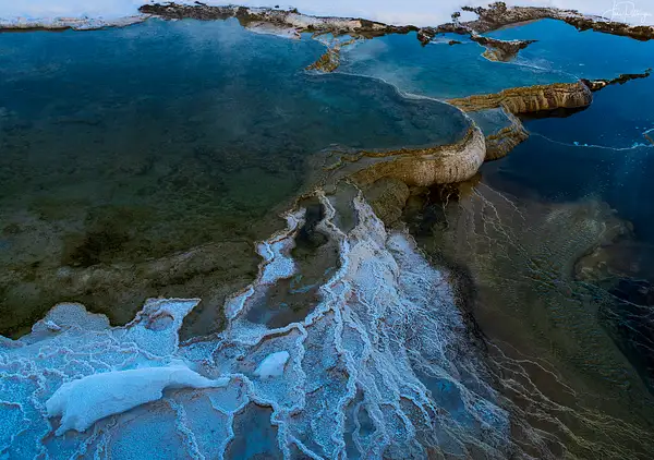 Mineral Patterns At Yellowstone by jgpittenger