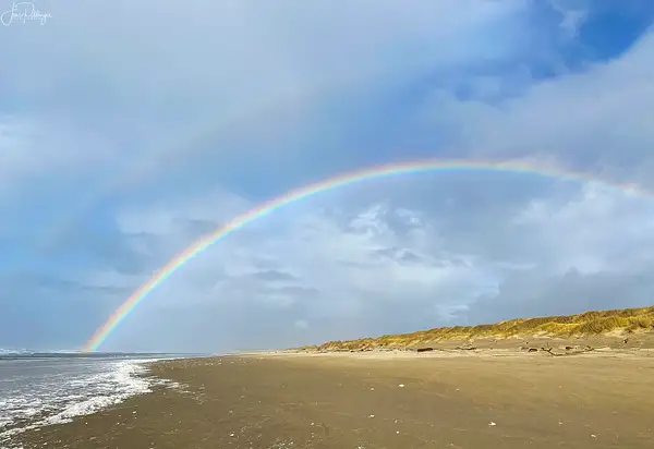 Rainbow At Waxmyrtle Beach by jgpittenger
